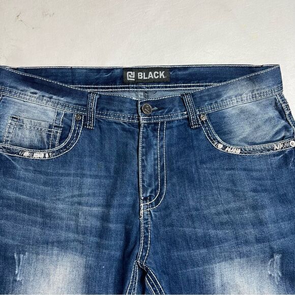 CJ Black | Factory Distressed Bootcut Jeans - Picture 2 of 4